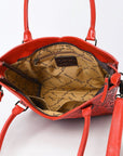 Tote Hand Tooled Genuine Leather women bag western handbag purse