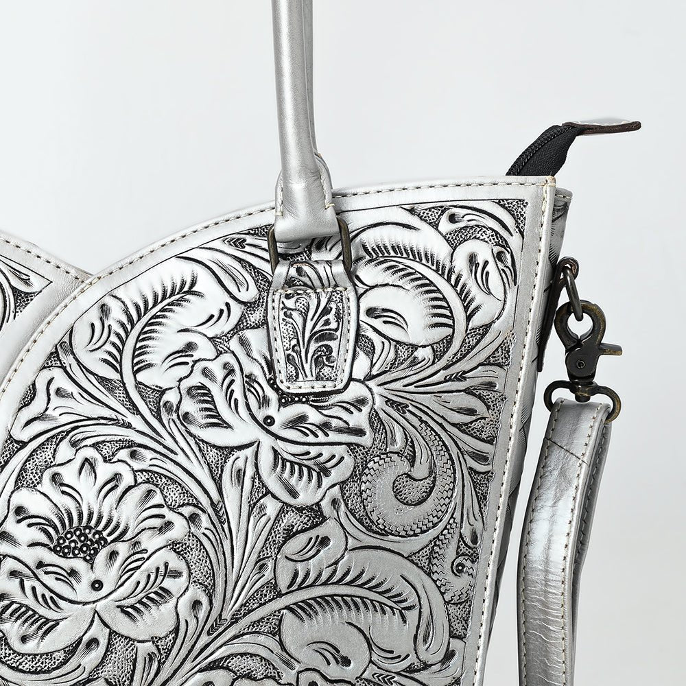 Tote Hand Tooled Genuine Leather women bag western handbag purse