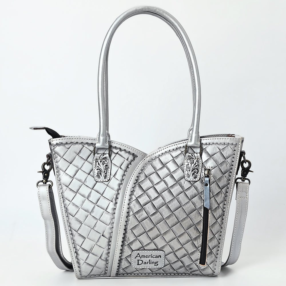 Tote Hand Tooled Genuine Leather women bag western handbag purse