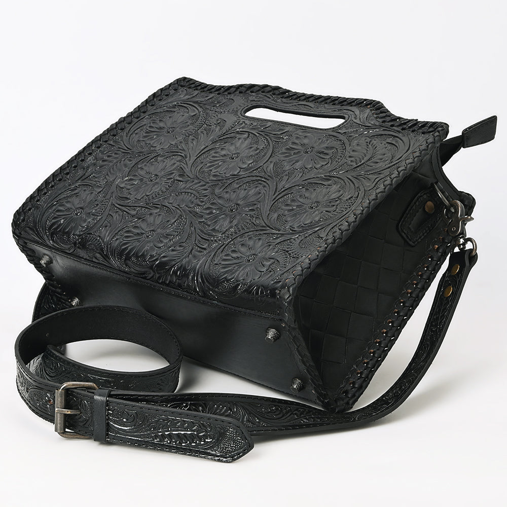 Clutch Hand Tooled Genuine Leather women bag western handbag purse