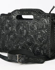 Clutch Hand Tooled Genuine Leather women bag western handbag purse