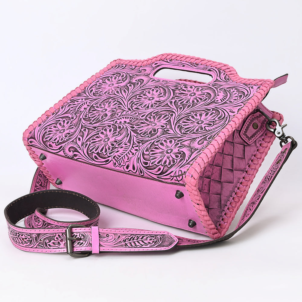 Clutch Hand Tooled Genuine Leather women bag western handbag purse