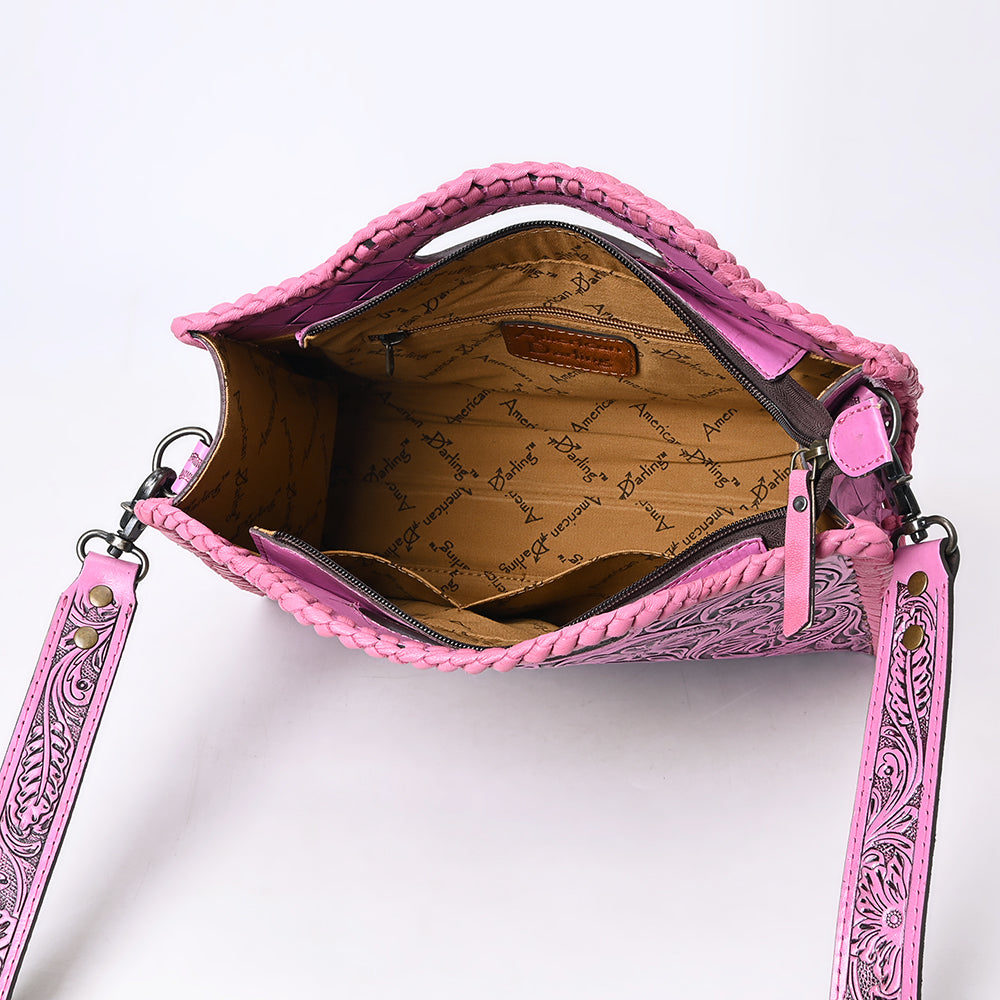 Clutch Hand Tooled Genuine Leather women bag western handbag purse