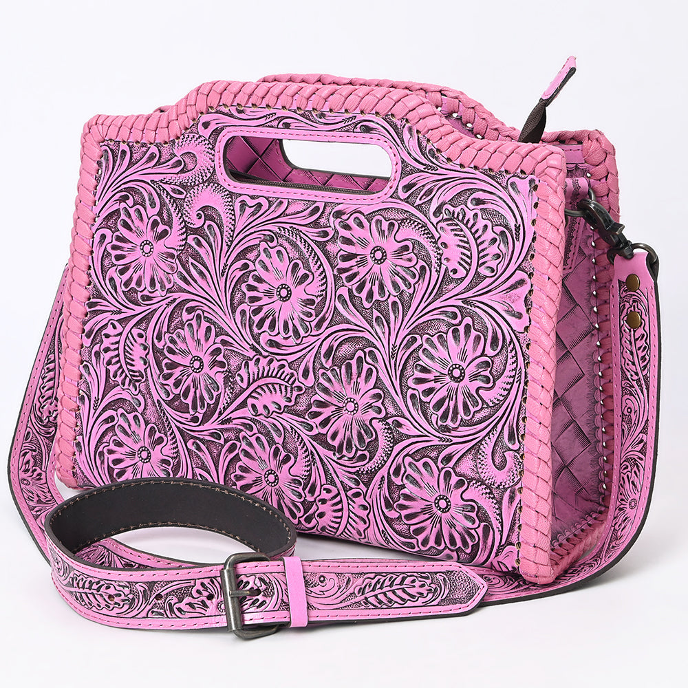 Clutch Hand Tooled Genuine Leather women bag western handbag purse