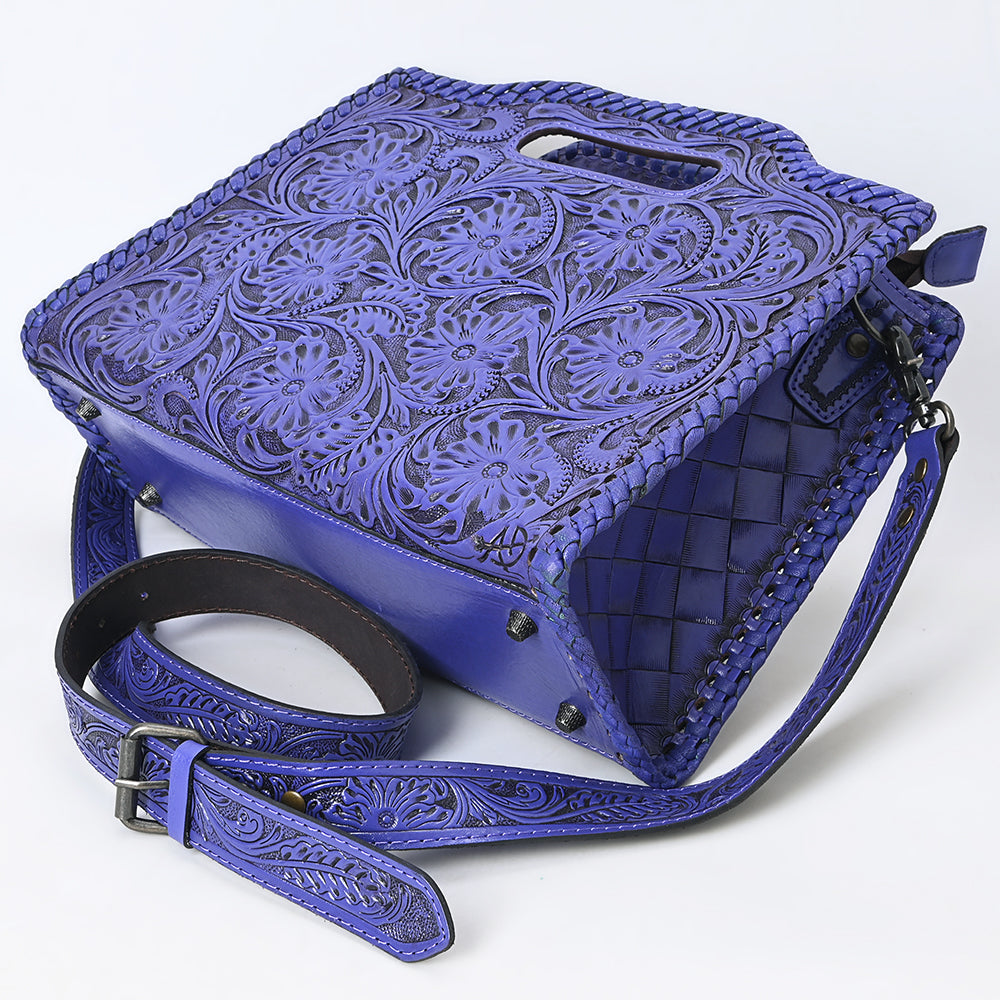 Clutch Hand Tooled Genuine Leather women bag western handbag purse
