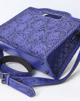 Clutch Hand Tooled Genuine Leather women bag western handbag purse