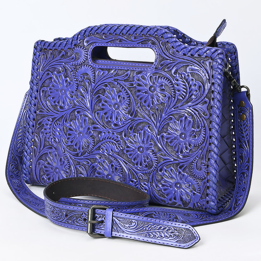 Clutch Hand Tooled Genuine Leather women bag western handbag purse