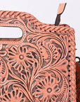 Clutch Hand Tooled Genuine Leather women bag western handbag purse