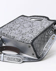 Clutch Hand Tooled Genuine Leather women bag western handbag purse