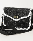 American Darling Western Small Cross Body Bag | Hand-Tooled Floral Carved | Genuine Leather | Everyday Carry