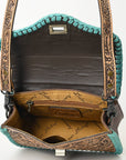 American Darling Crossbody Hand Tooled Genuine Leather women bag western handbag purse