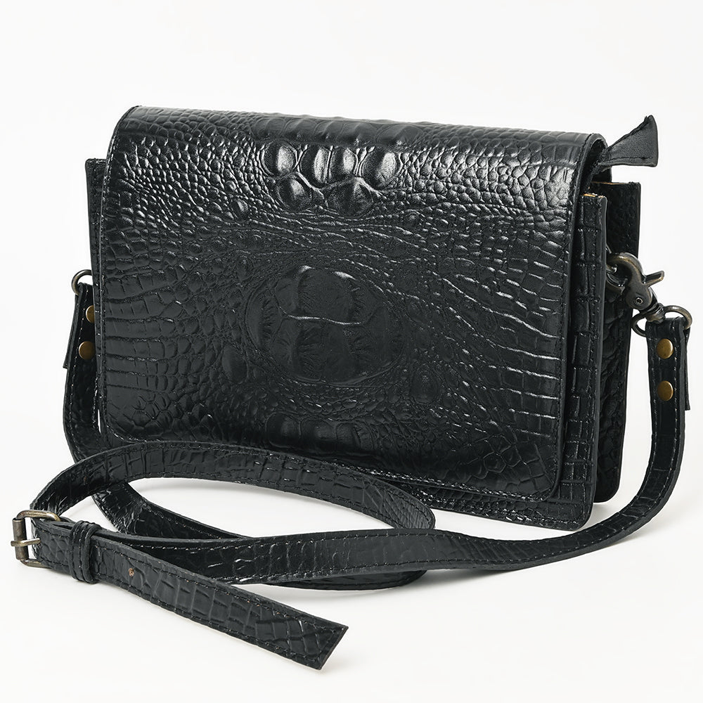 American Darling ADBG1193 Wallet Crocodile Embossed Genuine Leather Women Bag Western Handbag Purse