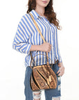 American Darling Adbga562 Bucket Hand Tooled Genuine Leather Women Bag Western Handbag Purse