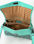 American Darling Adbgz841B Tote Hand Tooled Genuine Leather Women Bag Western Handbag Purse