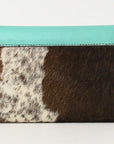 American Darling Adbgz842B Wallet Hand Tooled Hair-On Genuine Leather Women Bag Western Handbag Purse