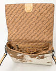 American Darling Adbgz843A Cross Body Hand Tooled Hair-On Genuine Leather Women Bag Western Handbag Purse