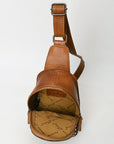 American Darling Sling Hand Tooled Genuine Leather Women Bag Western Handbag Purse