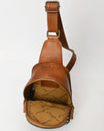 American Darling Sling Hand Tooled Genuine Leather Women Bag Western Handbag Purse
