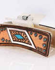 Beautifully Hand Tooled Women Ladies Hair Band Clip Clutcher