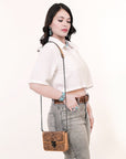 American Darling Crossbody  Hand Tooled Genuine Leather women bag western handbag purse