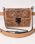 American Darling Crossbody  Hand Tooled Genuine Leather women bag western handbag purse