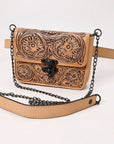American Darling Crossbody  Hand Tooled Genuine Leather women bag western handbag purse