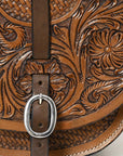 Hilason Western Horse Leather Saddle Bag Heavyduty Traditional Trail Ride