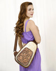 American Darling Sling Hand Tooled Saddle Blanket Genuine Leather women bag western handbag purse