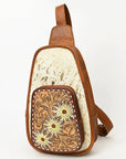 American Darling Sling Hand Tooled Saddle Blanket Genuine Leather women bag western handbag purse