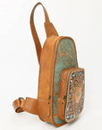 American Darling Sling Hand Tooled Saddle Blanket Genuine Leather women bag western handbag purse