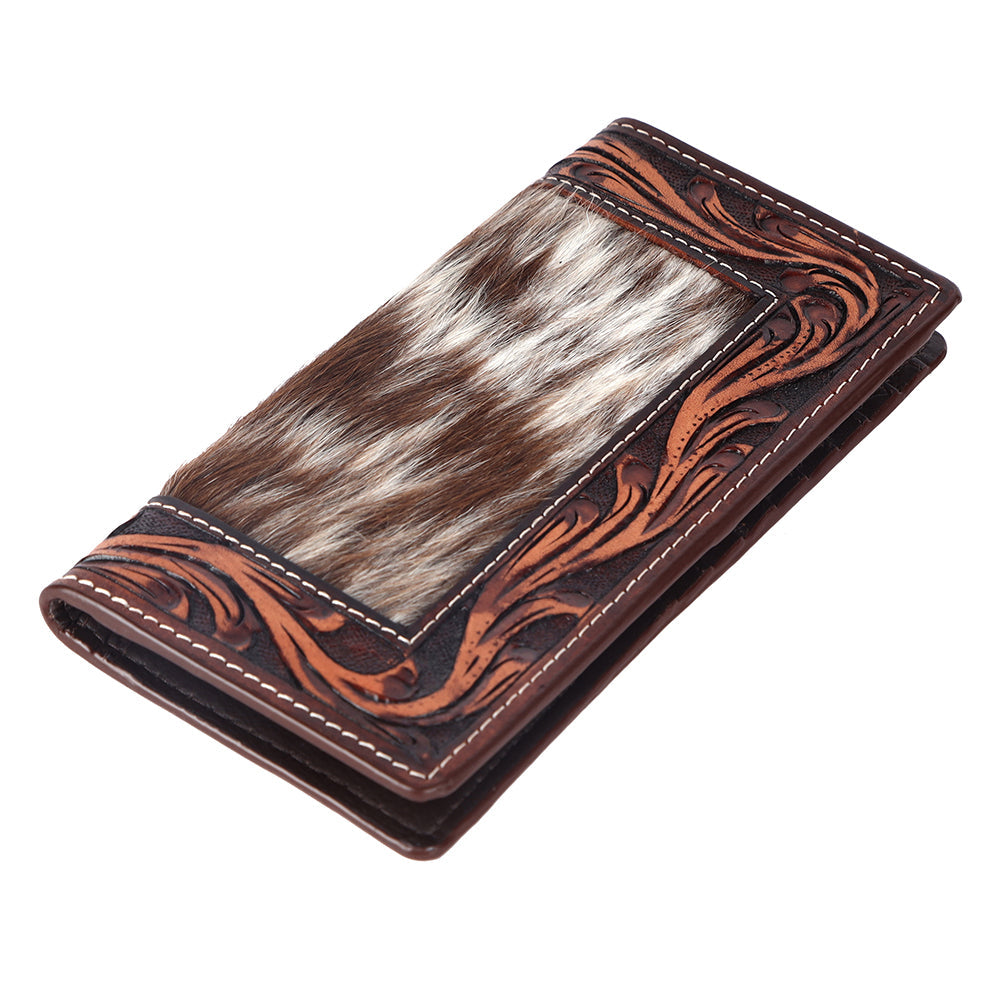 BAR H EQUINE Genuine Leather Rodeo - Bifold &amp; Trifold Wallet For Men Women
