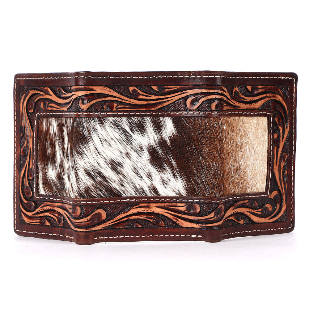 BAR H EQUINE Genuine Leather Rodeo - Bifold &amp; Trifold Wallet For Men Women