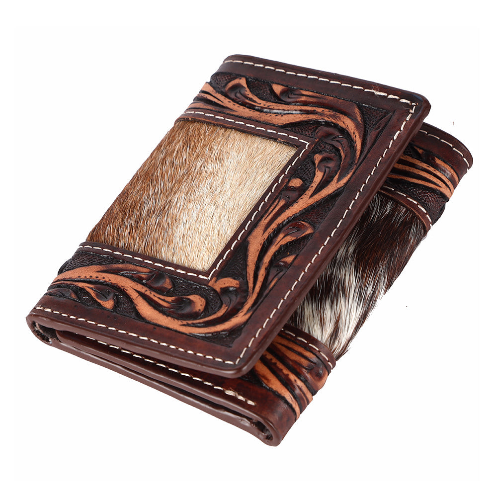 BAR H EQUINE Genuine Leather Rodeo - Bifold &amp; Trifold Wallet For Men Women