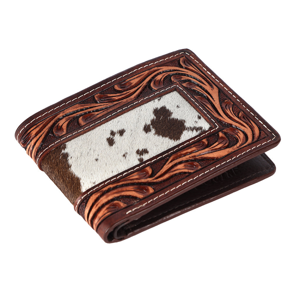 BAR H EQUINE Genuine Leather Rodeo - Bifold &amp; Trifold Wallet For Men Women