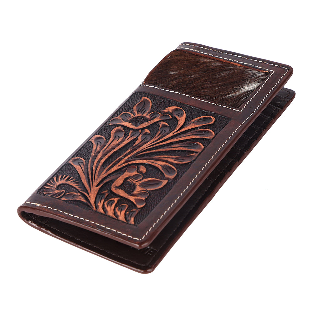 BAR H EQUINE Genuine Leather Rodeo - Bifold &amp; Trifold Wallet For Men Women