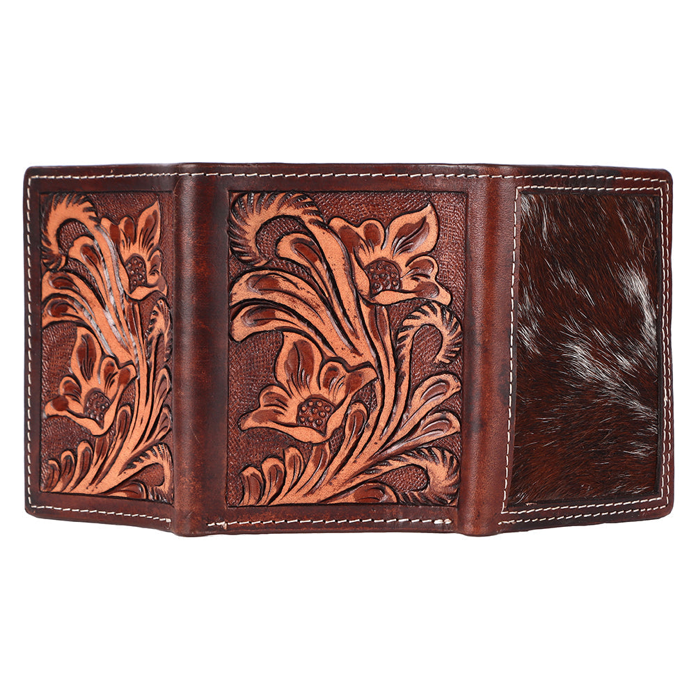BAR H EQUINE Genuine Leather Rodeo - Bifold &amp; Trifold Wallet For Men Women