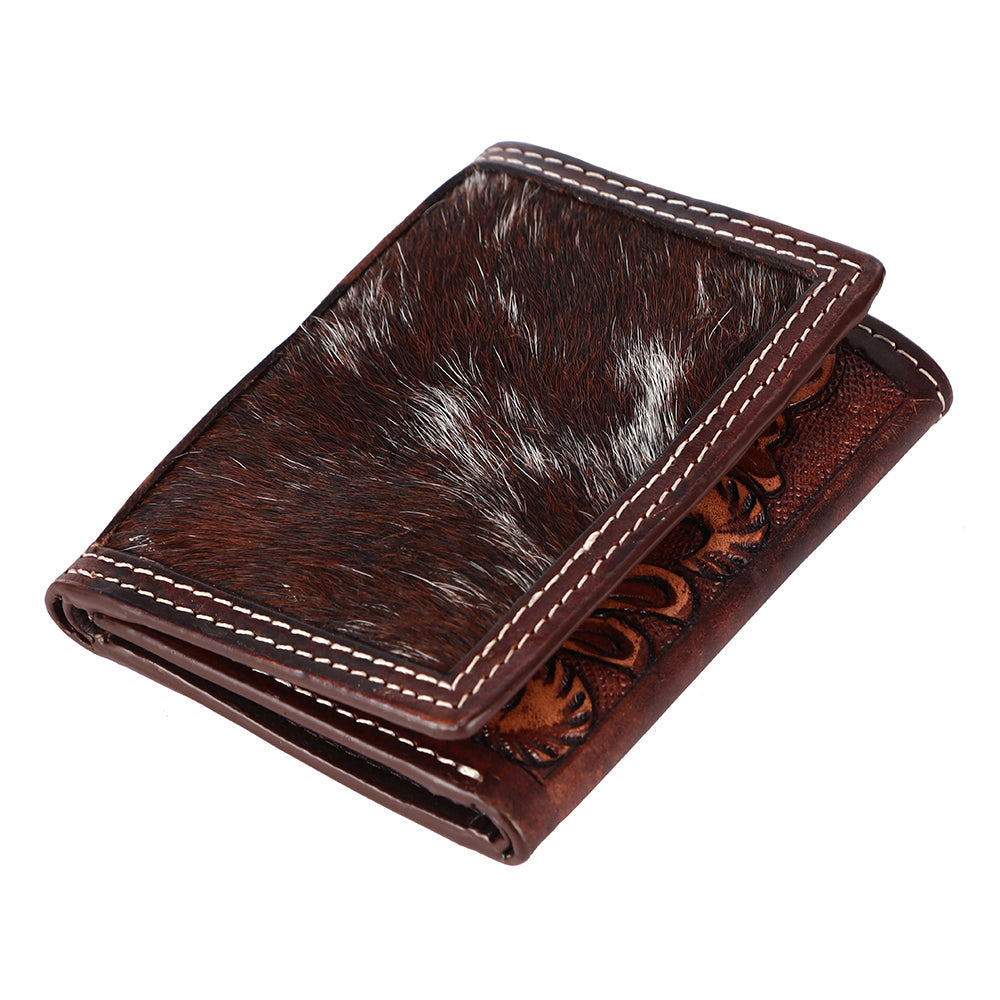 BAR H EQUINE Genuine Leather Rodeo - Bifold &amp; Trifold Wallet For Men Women