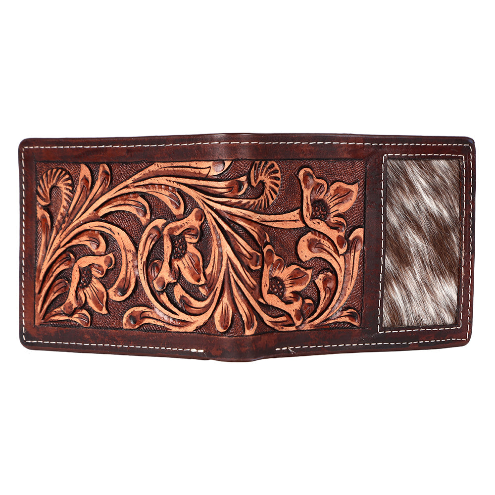 BAR H EQUINE Genuine Leather Rodeo - Bifold &amp; Trifold Wallet For Men Women