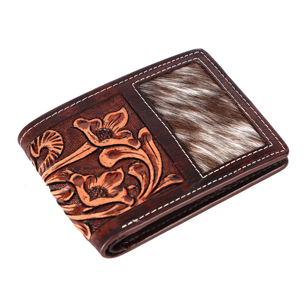 BAR H EQUINE Genuine Leather Rodeo - Bifold &amp; Trifold Wallet For Men Women