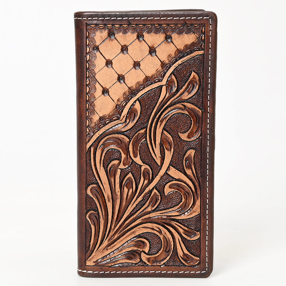 BAR H EQUINE Genuine Leather Rodeo - Bifold &amp; Trifold Wallet For Men Women
