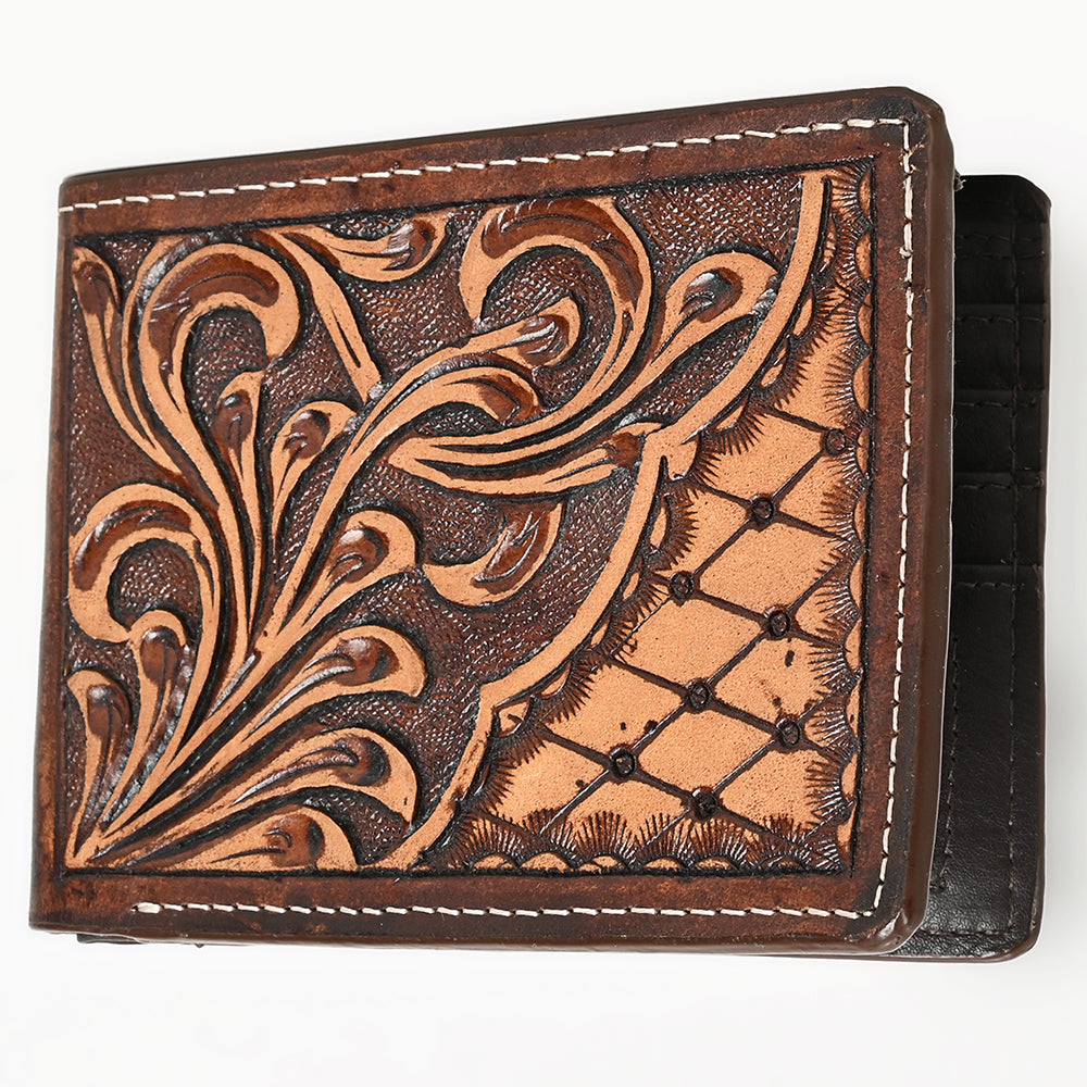 BAR H EQUINE Genuine Leather Rodeo - Bifold &amp; Trifold Wallet For Men Women