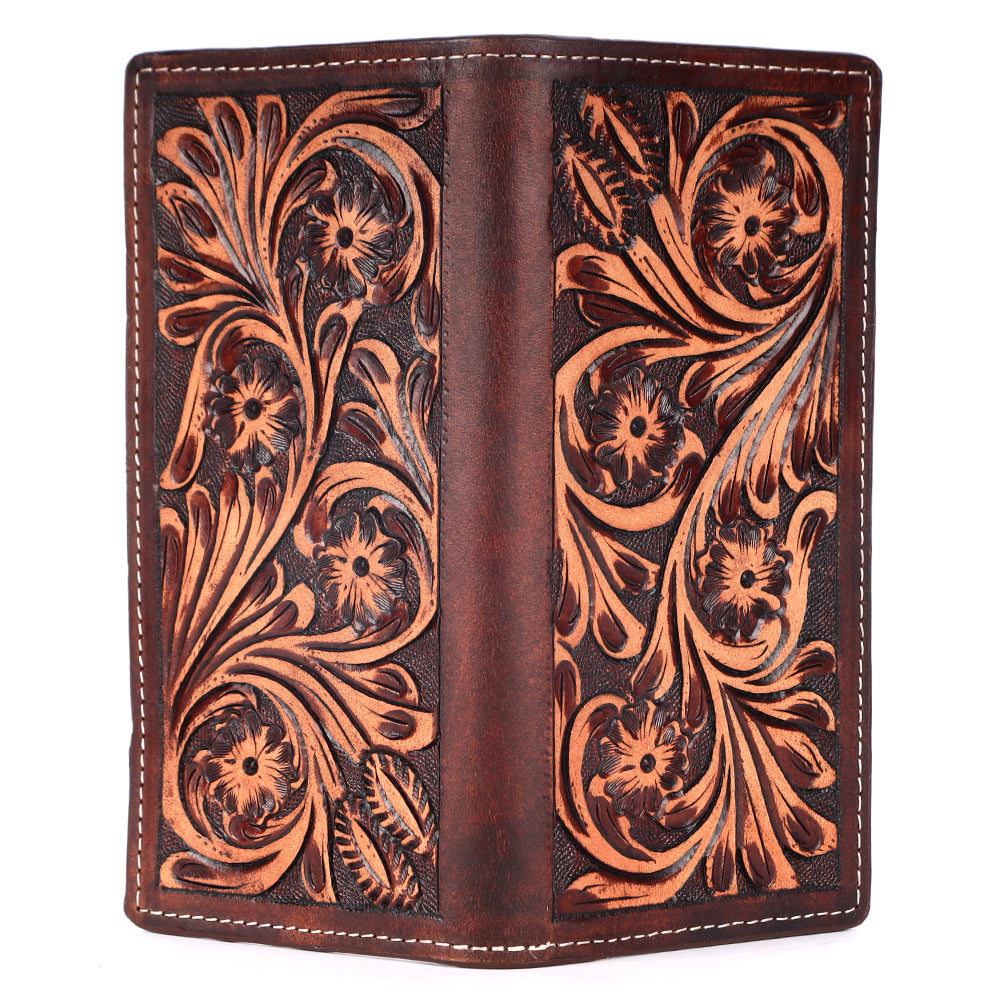 BAR H EQUINE Genuine Leather Rodeo - Bifold &amp; Trifold Wallet For Men Women