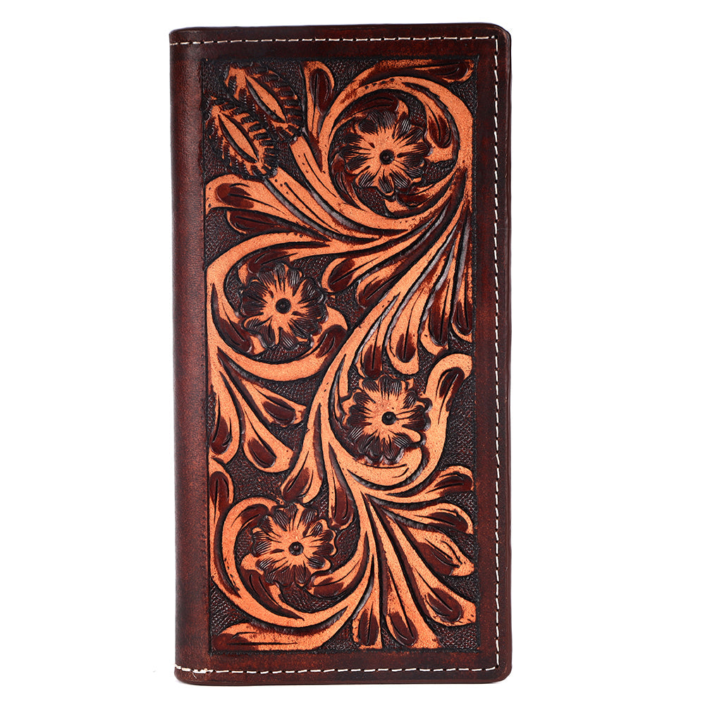 BAR H EQUINE Genuine Leather Rodeo - Bifold &amp; Trifold Wallet For Men Women