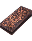 BAR H EQUINE Genuine Leather Rodeo - Bifold & Trifold Wallet For Men Women