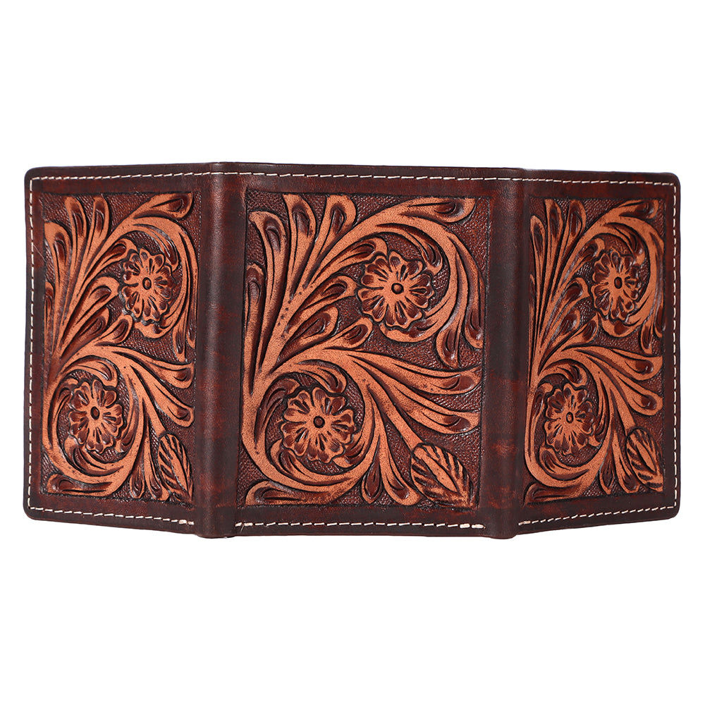 BAR H EQUINE Genuine Leather Rodeo - Bifold &amp; Trifold Wallet For Men Women