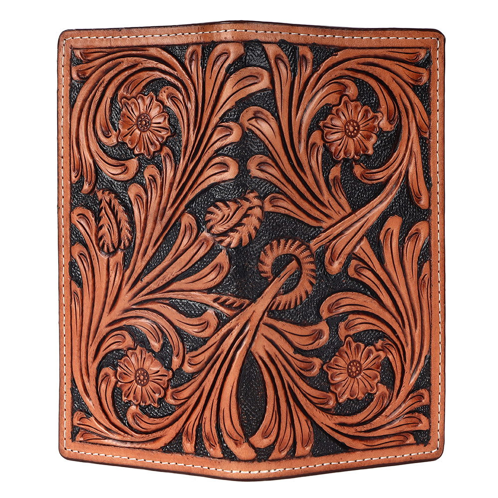 BAR H EQUINE Genuine Leather Rodeo - Bifold &amp; Trifold Wallet For Men Women