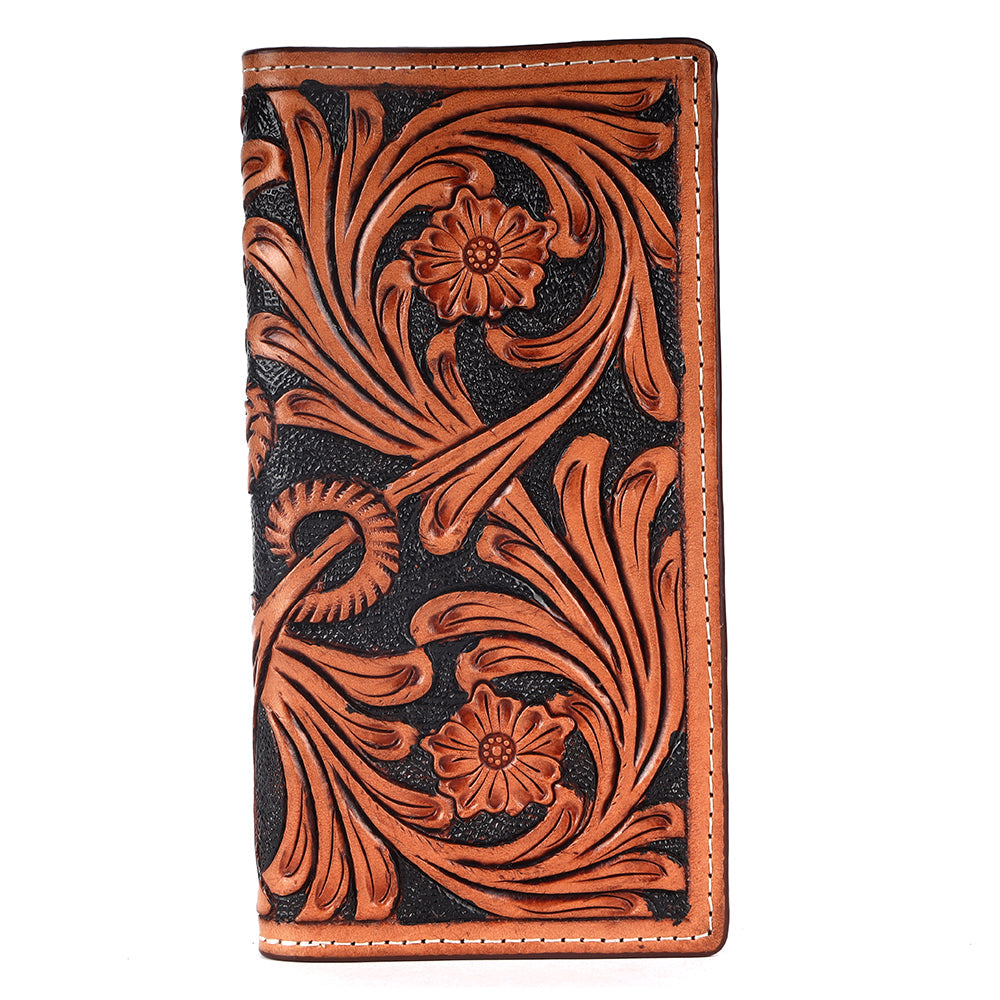BAR H EQUINE Genuine Leather Rodeo - Bifold &amp; Trifold Wallet For Men Women