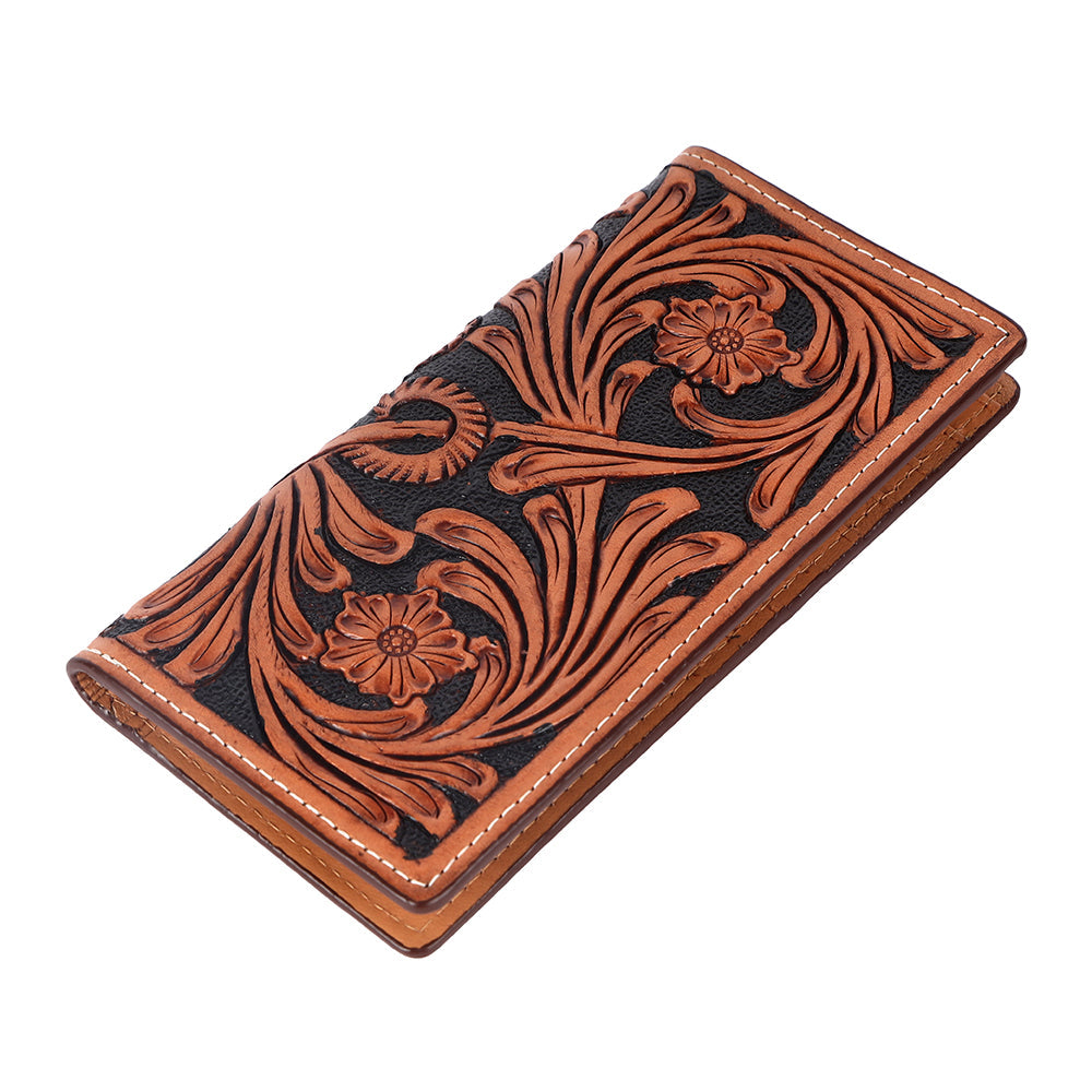 BAR H EQUINE Genuine Leather Rodeo - Bifold &amp; Trifold Wallet For Men Women