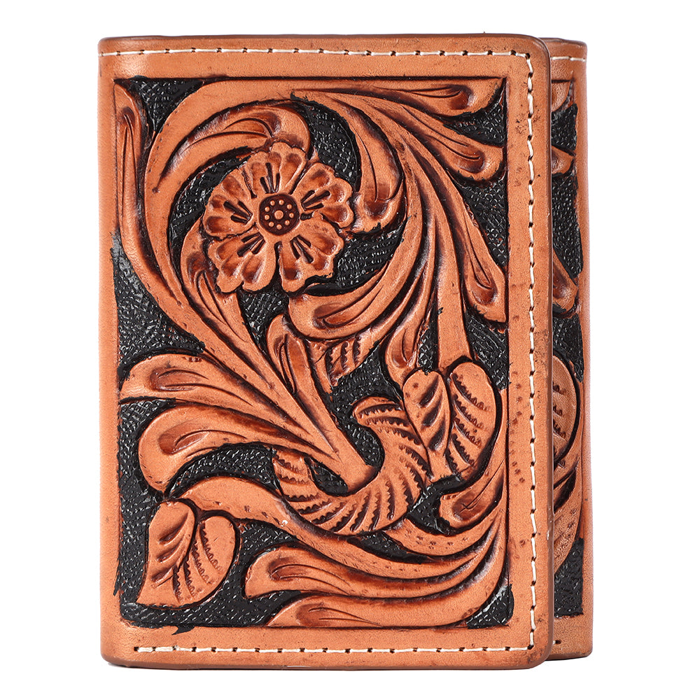 BAR H EQUINE Genuine Leather Rodeo - Bifold &amp; Trifold Wallet For Men Women