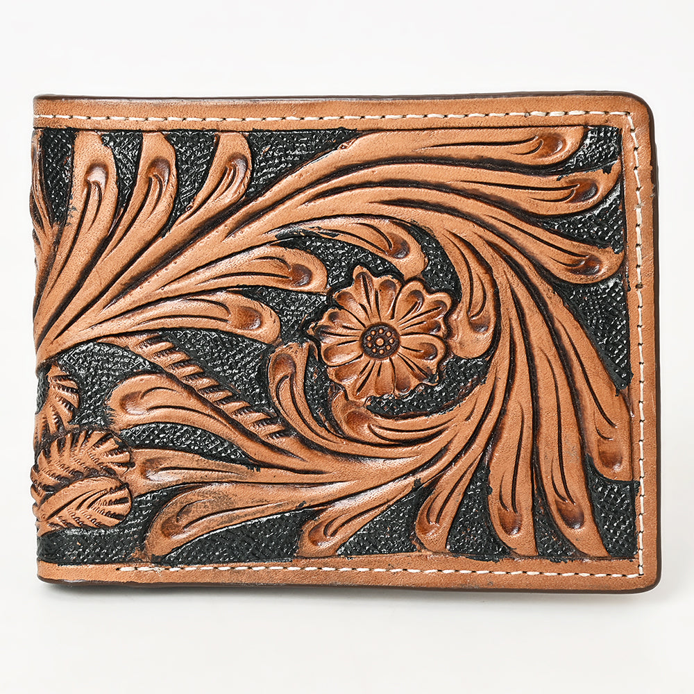 BAR H EQUINE Genuine Leather Rodeo - Bifold &amp; Trifold Wallet For Men Women